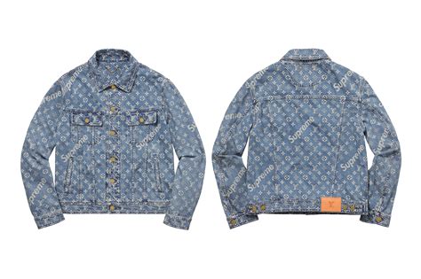 supreme lv denim jacket stockx|supreme louis vuitton denim jacket.